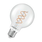 Osram Vintage 1906 LED E27 Globe Fadenlampe Twist Klar 7.2W 806lm - 927 Extra Warmweiß | Höchste Farbwiedergabe - Dimmbar - Ersatz Für 60W