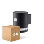Mehrfachpackung 4x D'Lite Solis Wandleuchte Solar Schwarz Up & Down - 830 Warmweiß | IP54 - Bewegungssensor