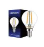 Noxion Lucent Lustre LED E14 Kugel Fadenlampe Klar 2.5W 250lm – Dimmbar - Ersatz für 25W