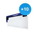 Mehrfachpackung 10x Noxion LED Panel Ecowhite V2.0 36W 3600lm - 830 Warmweiß | 120x30cm - UGR 