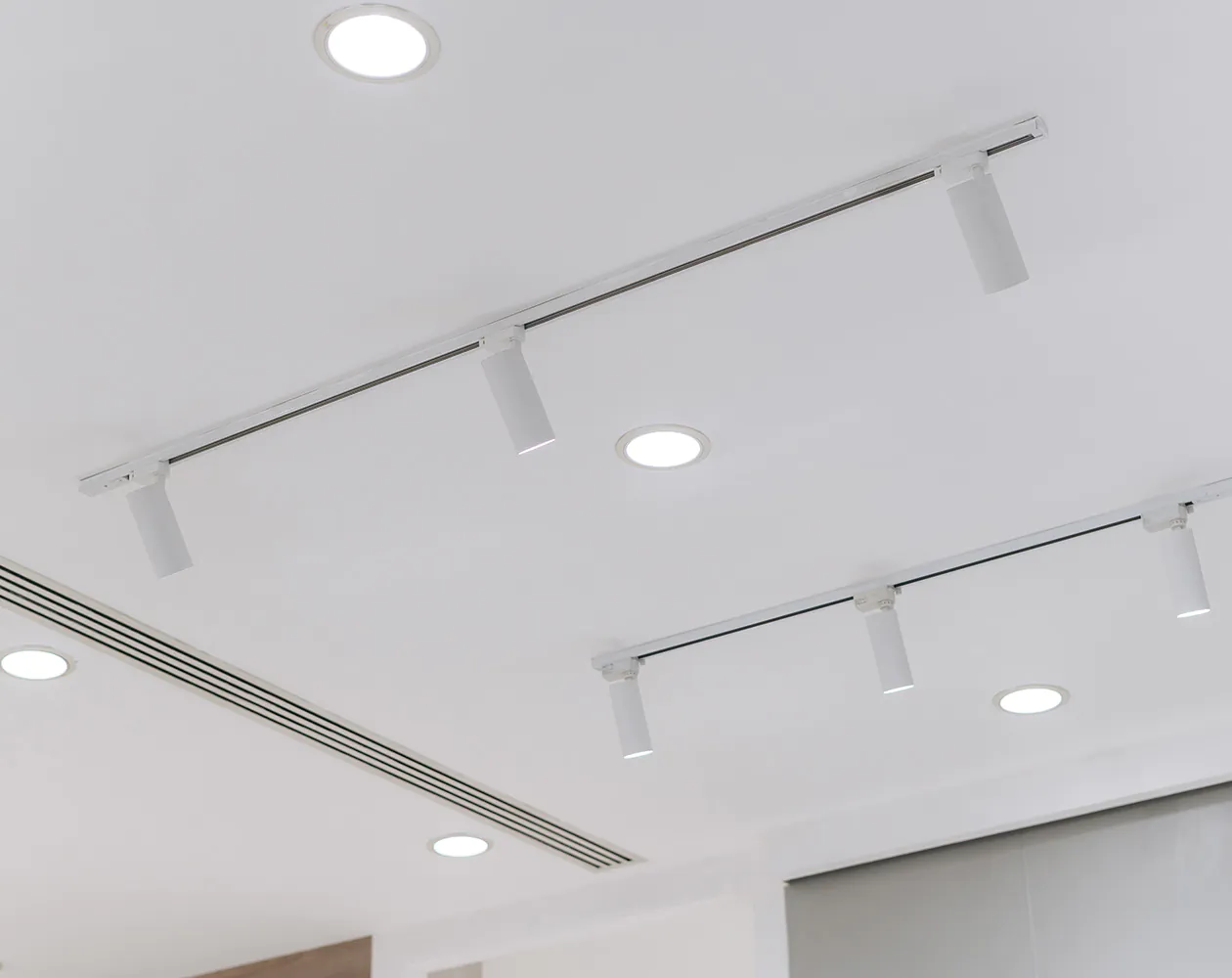 Innenbeleuchtung mit Schienenstrahlern